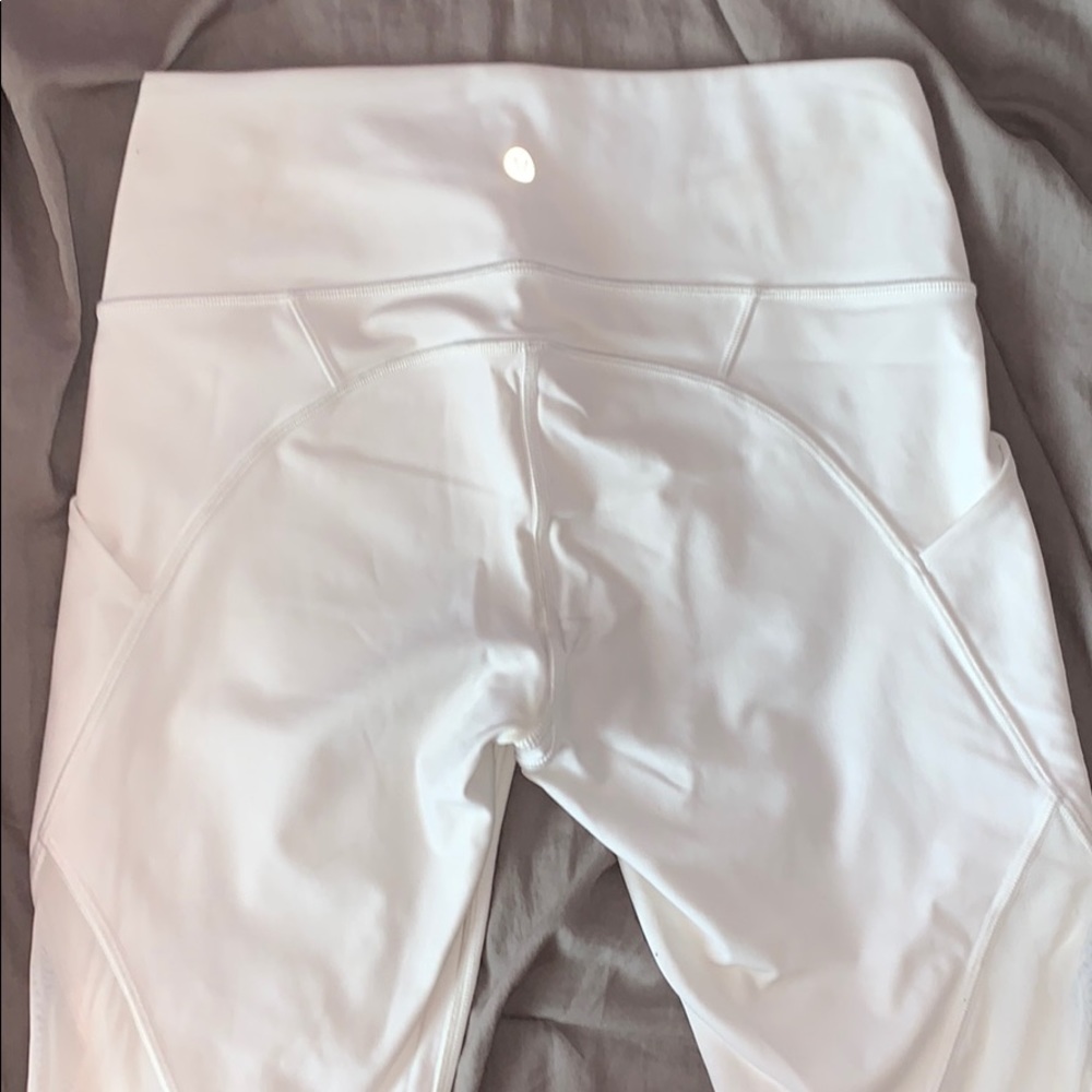 White Lululemon Pocket Leggings